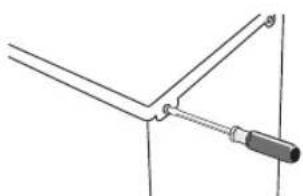 Pure mechanical diagram showing a lever and fulcrum without any text, numbers, or symbols