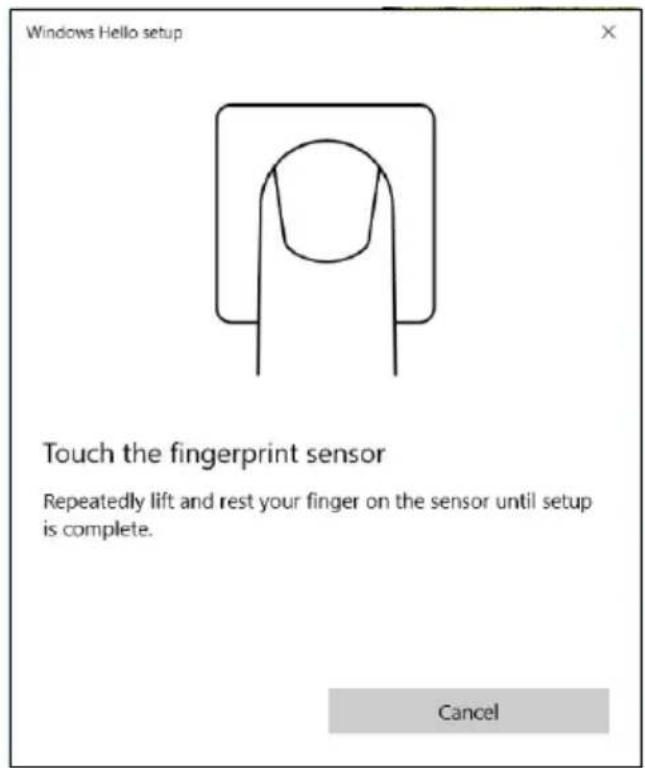 ACER Spin SP515-51GN - ใน Windows Hello ให้เลือก [Set up] (การตั้งค่า) เพื่อกำหนดค่าเครื่องอ่านลายนิ้วมือ - 4