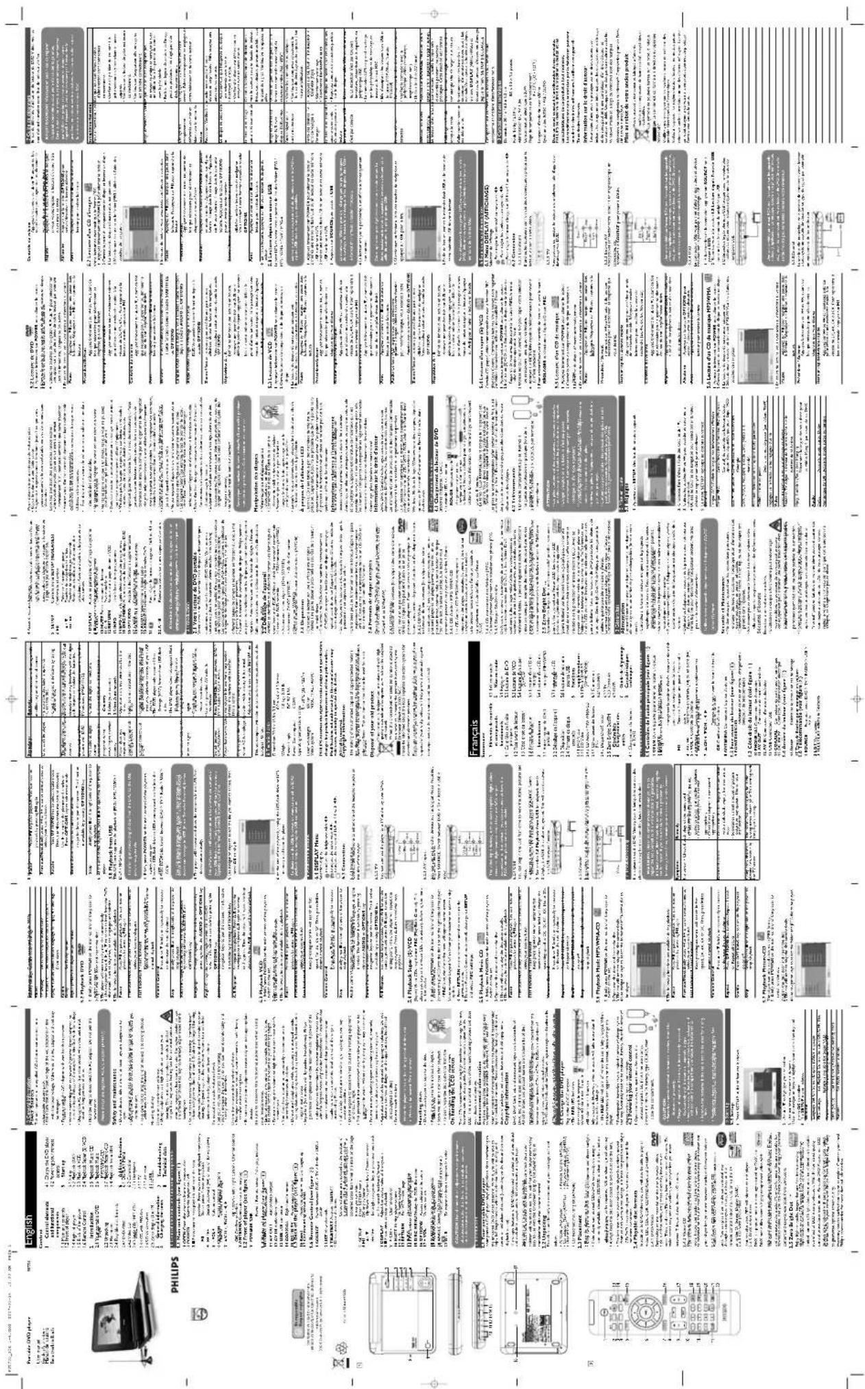 Scanned page of a Chinese-language document with multiple paragraphs, diagrams, and labeled sections, featuring a central illustration of a Philips device.