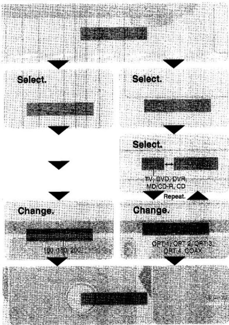graph TD A["Start"] --> B["Select."] B --> C["Select."] C --> D["Select."] D --> E["Change."] E --> F["Change."] F --> G["100-150-200"] G --> H["Repeat."] H --> I["OPT-1, OPT-2, OPT-3, OPT-4 COAX"]