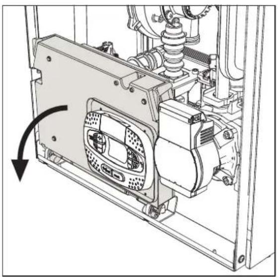 FERROLI Bluehelix Tech RRT 24C - Accessing the electrical terminal block and fuse - 1