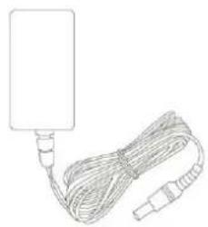 Line drawing of a handheld device with coiled cable and connector (no text or symbols)