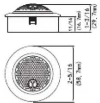 4/16 (16.7mm) 1-3/16 (29.7mm) 2-5/16 (98.7mm)