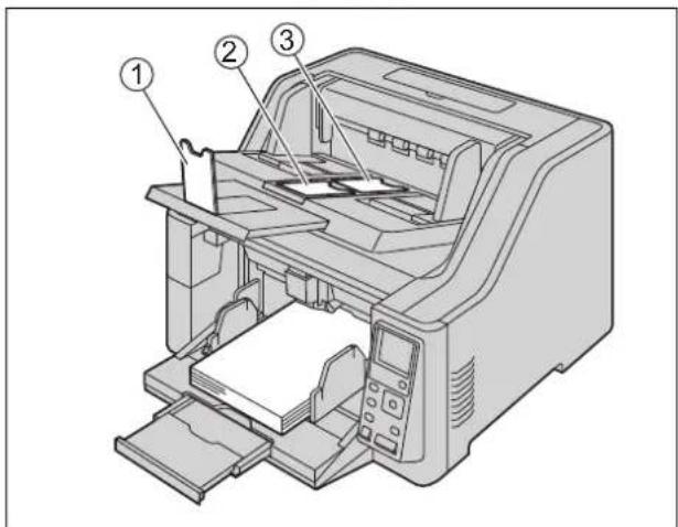Diagram of a printer with labeled parts showing internal structure and assembly steps