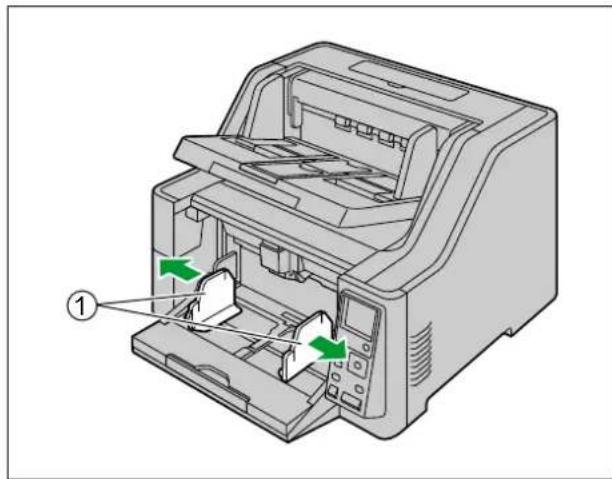 Diagram of a printer with internal structure and green directional arrows indicating ports (no text or symbols present)