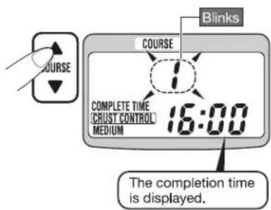 COURSE Blinks COMPLETE TIME [CRUST CONTROL] MEDIUM 16:00 The completion time is displayed.