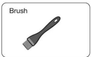 Illustration of a paintbrush with a handle and textured grip (no text or symbols)