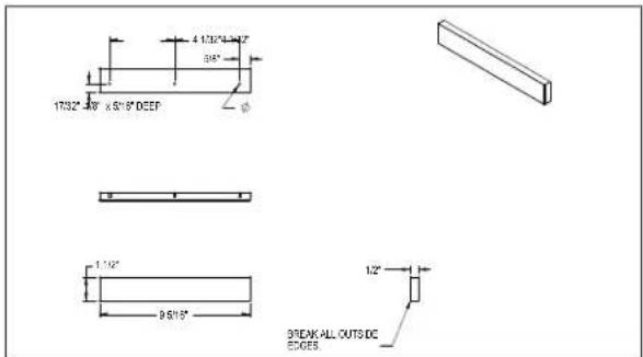 1732° 48" x 915" DEEP 4 1/30"×4.0" 36" 1 1/2" 3 9/15" 1/2" BREAK ALL OUTS DC EDGES