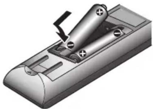 3D illustration of a remote control box with batteries and a switch (no text or symbols)