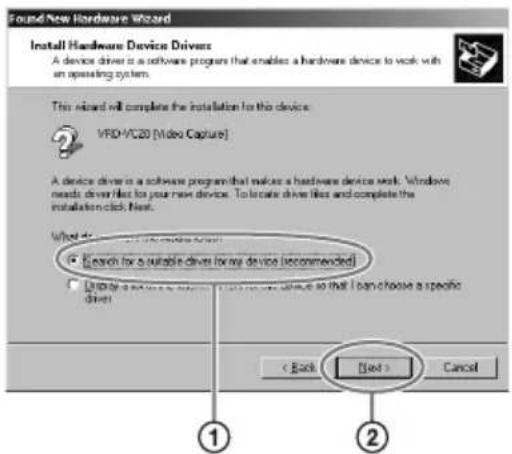 Found New Hardware Wizard Install Hardware Device Drivers A device driver is a software program that enables a hardware device to work with an operating system. This wizard will complete the installation for this device: VRD-VC20 [Video Capture] A device driver is a software program that makes a har…