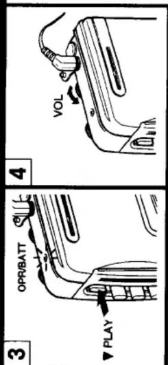 3 OPR/BATT PLAY 4 VOL