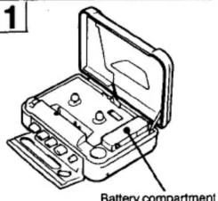 1 Battery compartment