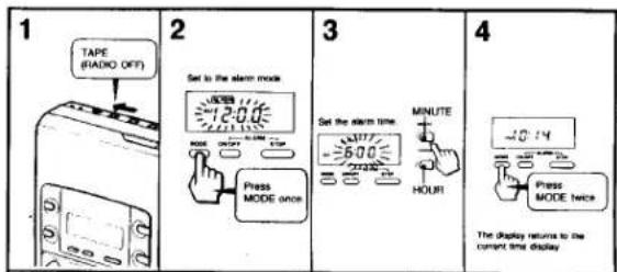 SONY Walkman WM-F2081 - HOW TO Use the MODE Button - 3