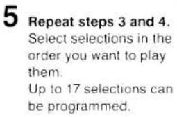 SONY CFD-250 - To Play Selections in the Desired Order — Program Play - 10