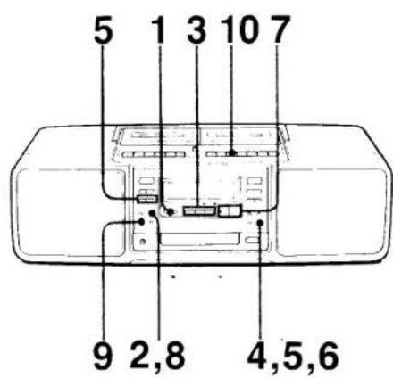 5 1 3 10 7 9 2,8 4,5,6