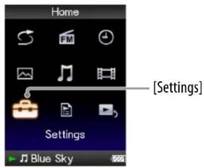 Home, [Settings], Settings, Blue Sky