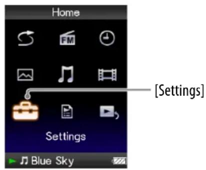 Home, [Settings], Settings, Blue Sky