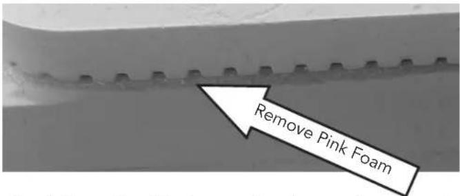 Remove Pink Foam
