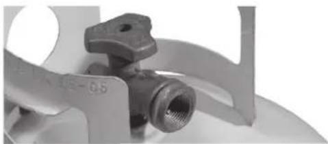 Close-up of a mechanical fan or valve component with no visible text or symbols
