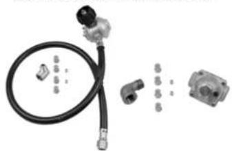 Exploded view of a mechanical assembly showing hoses, connectors, and housing (no text or symbols visible)