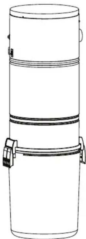 Line drawing of a cylindrical container with two side handles and a handle, no text or symbols present.