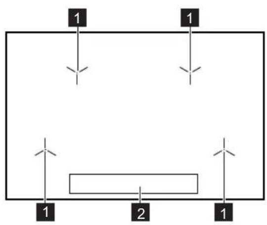 ELECTROLUX EIP8146 - Cooking surface layout - 1