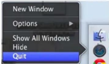 New Window Options Show All Windows Hide Quit