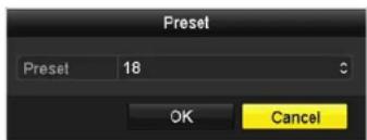 Preset Preset 18 OK Cancel