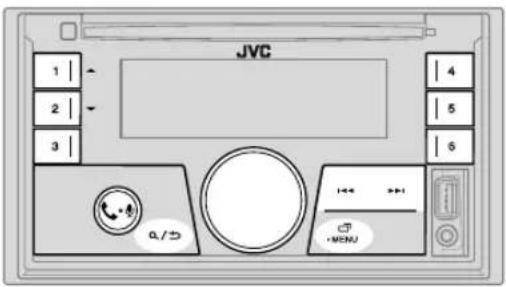 JVC 1 2 3 4 5 6 0 / 5 +1 MENU