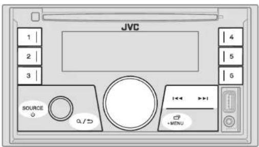 JVC 1 2 3 SOURCE a / b 4 5 6 +MENU