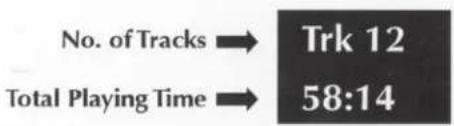 No. of Tracks → Trk 12 Total Playing Time → 58:14