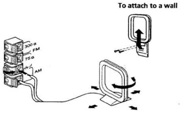 To attach to a wall 300 a FM 75 a AM