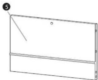 Simple line drawing of a rectangular frame with a diagonal line and label '5' (no text or symbols beyond the label)