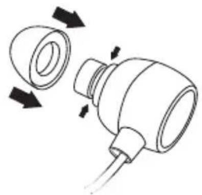 Diagram of a showerhead with directional arrows indicating motion or movement (no text or symbols)