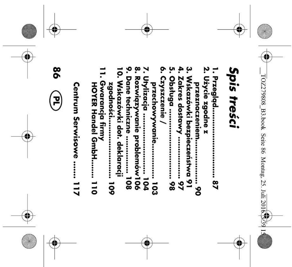 _TOZ279808_B3.book Seite 118 Montag, 25. Juli 2019 3:39 HOYER Handel GmbH Tasköprüstraße 3 22761 Hamburg / Niemcy 118 PL