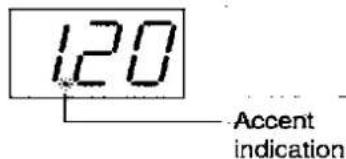 120 Accent indication
