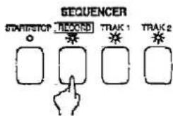 SEQUENCER STARTSTOP RECORD TRAK 1 TRAK 2