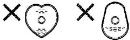 Hand-drawn icons showing a heart shape with cross and an irregular shape, possibly indicating a medical or educational concept.