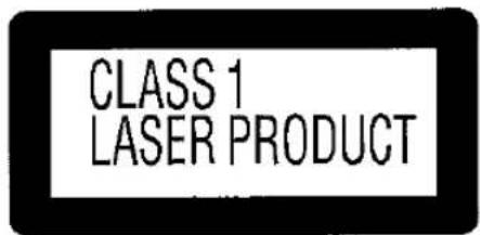 CLASS 1 LASER PRODUCT