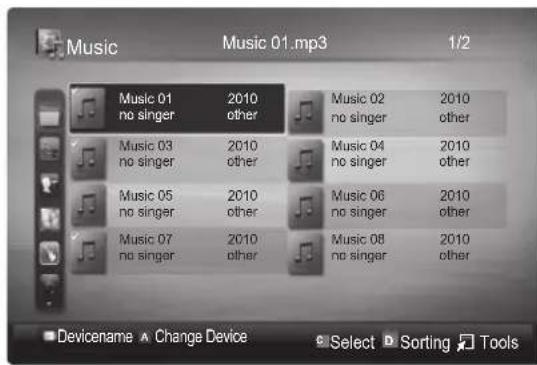 Music Music 01.mp3 1/2 Music 01 no singer 2010 other Music 02 no singer 2010 other Music 03 no singer 2010 other Music 04 no singer 2010 other Music 05 no singer 2010 other Music 06 no singer 2010 other Music 07 no singer 2010 other Music 08 no singer 2010 other ■Devicename ▲Change Device ▼Select ▼S…