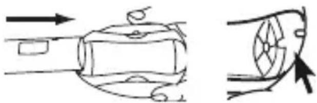 Diagram showing airflow or fluid flow around a vehicle, with no visible text or symbols