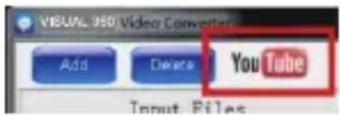 VIRTUAL 360 Video Converter Add Delete YouTube Input Files