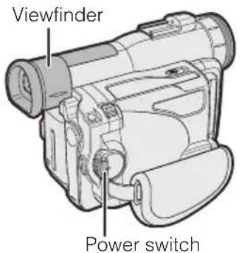 Viewfinder Power switch