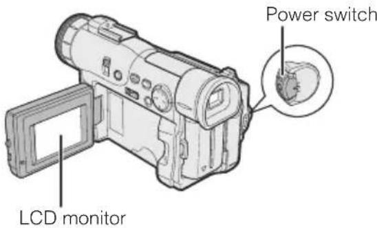 Power switch LCD monitor