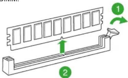 Technical diagram of a mechanical component with labeled parts and directional arrows indicating motion or assembly.