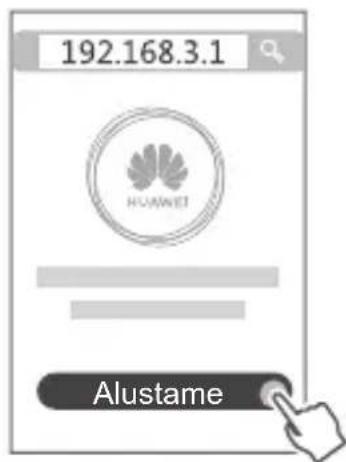 192.168.3.1 HOAWEI Alustame