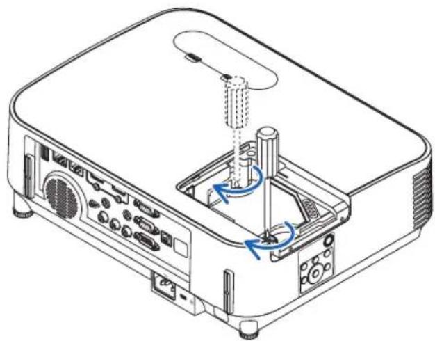 NEC P554U - Install a new lamp housing. - 2