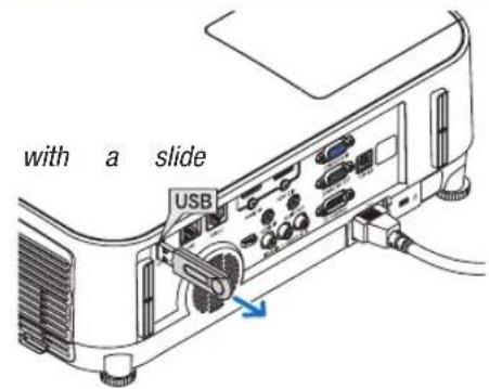 with a slide USB