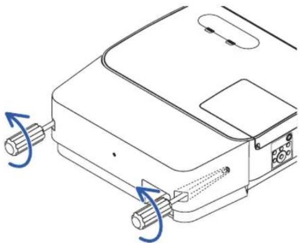 NEC P554U - Removing the cable cover - 1