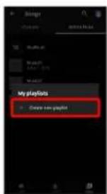 My playlists • Choose new playlist